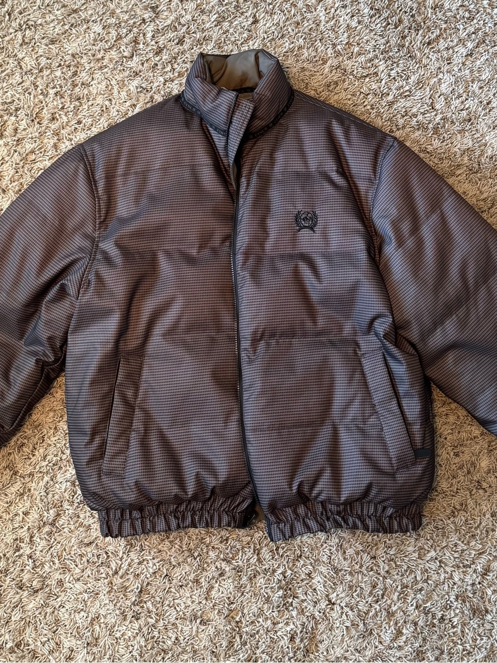 Men's Cinch Brown/Gray Reversible Down Puffer Jacket